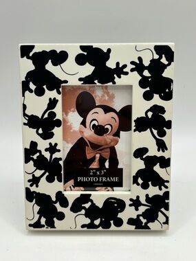 Mickey Mouse Disney World Silhouette Picture Frame Photo 2 X 3 Small
